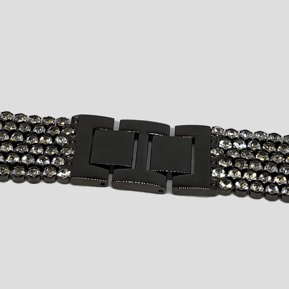 Black Metal Watch Band